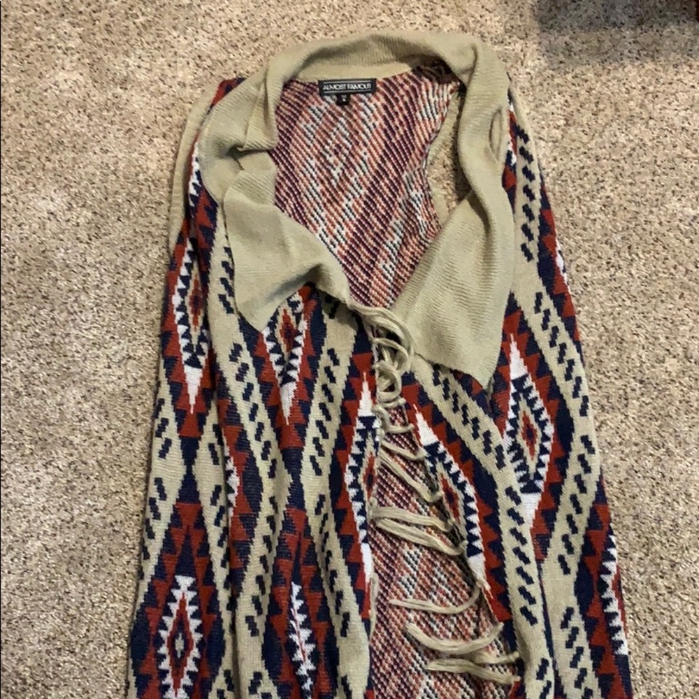 Almost famous women long vest